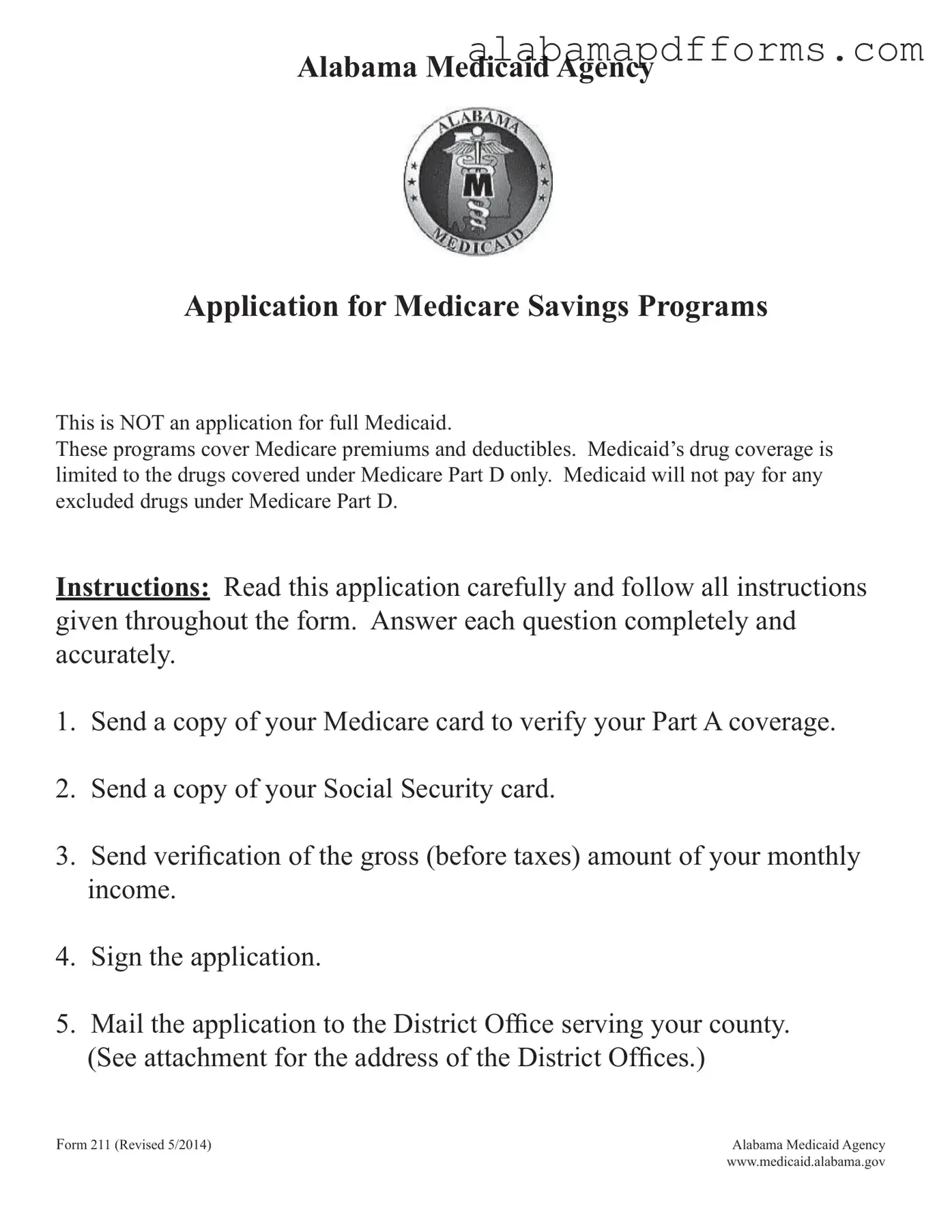Fill Out a Valid Alabama 211 Form