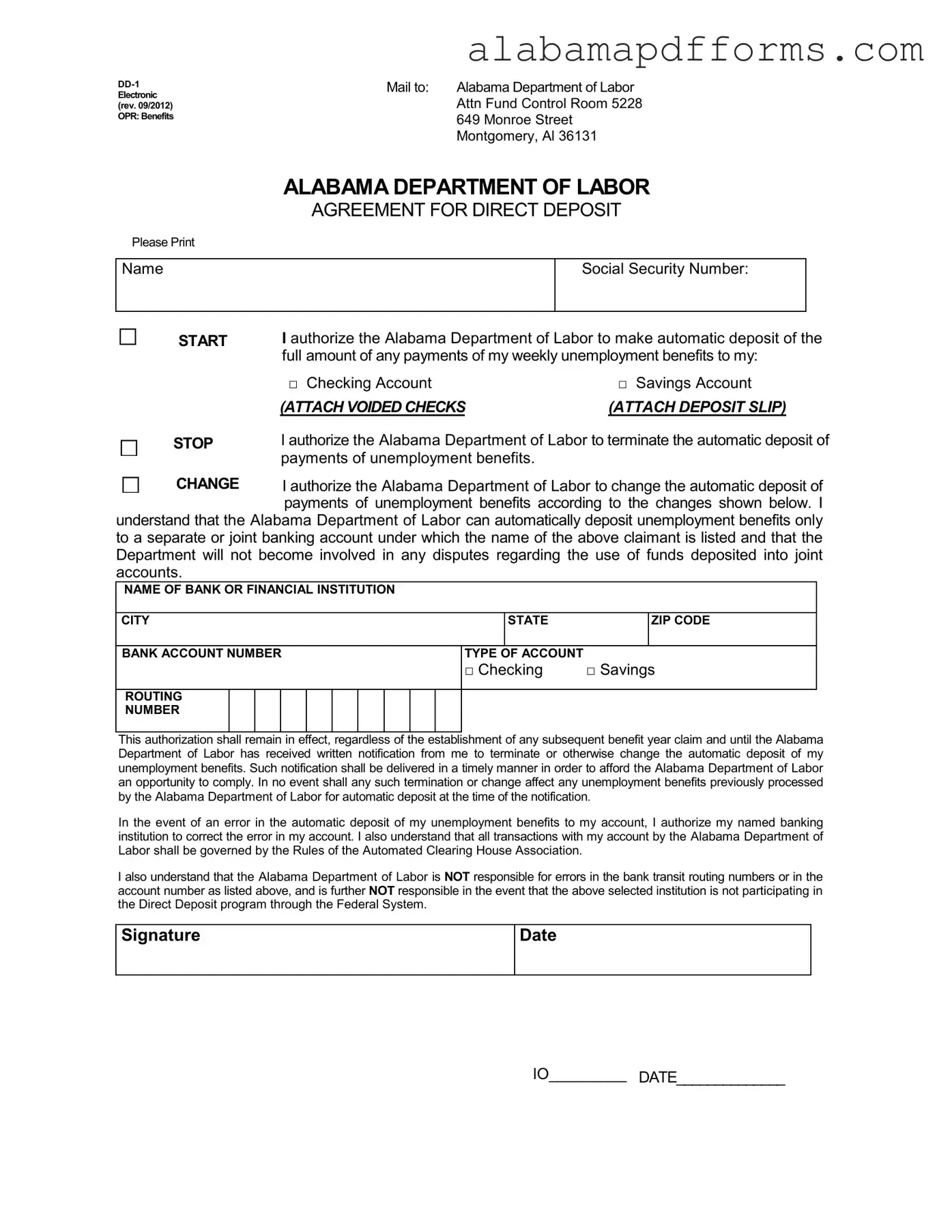 Fill Out a Valid Alabama Dd 1 Form