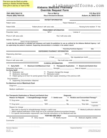 Fill Out a Valid Alabama 409 Form