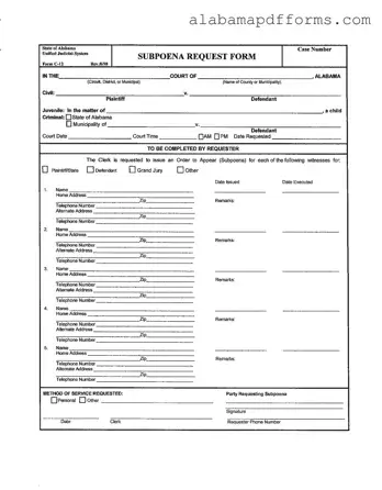 Fill Out a Valid Alabama C 12 Form