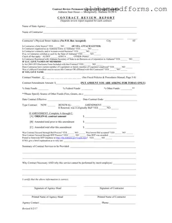 Fill Out a Valid Alabama Contract Form