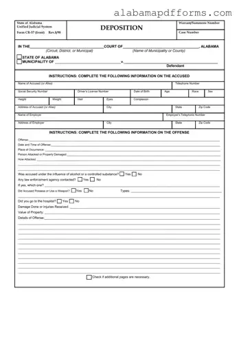 Fill Out a Valid Alabama Cr 57 Form