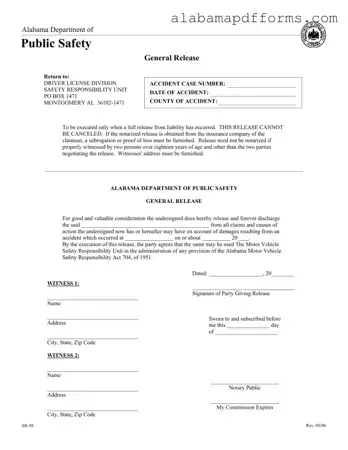 Fill Out a Valid Alabama Sr 58 Form